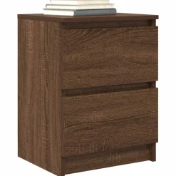 vidaXL Muebles Tv-Mueble de TV de madera de roble marrón 40x35x54 cm