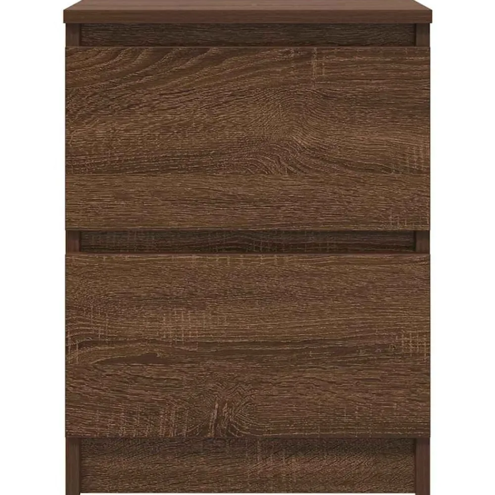 vidaXL Muebles Tv-Mueble de TV de madera de roble marrón 40x35x54 cm