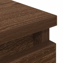 vidaXL Muebles Tv-Mueble de TV de madera de roble marrón 40x35x54 cm