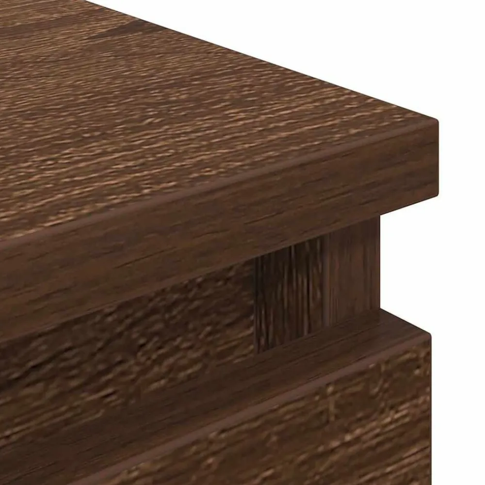 vidaXL Muebles Tv-Mueble de TV de madera de roble marrón 40x35x54 cm