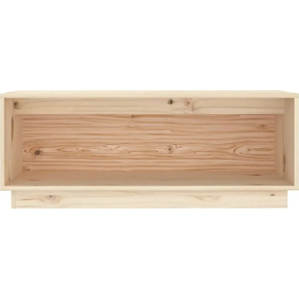 vidaXL Muebles Tv-Mueble de TV de madera maciza de pino 90x35x35 cm