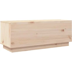 vidaXL Muebles Tv-Mueble de TV de madera maciza de pino 90x35x35 cm