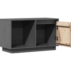 vidaXL Muebles Tv-Mueble de TV de madera maciza de pino 74x35x44 cm