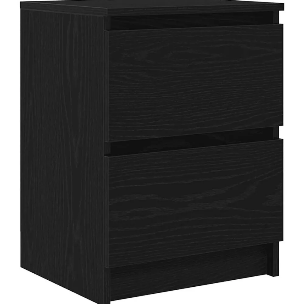 vidaXL Mueble de TV de madera de ingeniería 40x35x54 cm Negro New