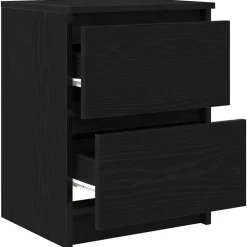vidaXL Mueble de TV de madera de ingeniería 40x35x54 cm Negro New