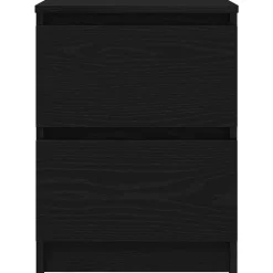 vidaXL Mueble de TV de madera de ingeniería 40x35x54 cm Negro New