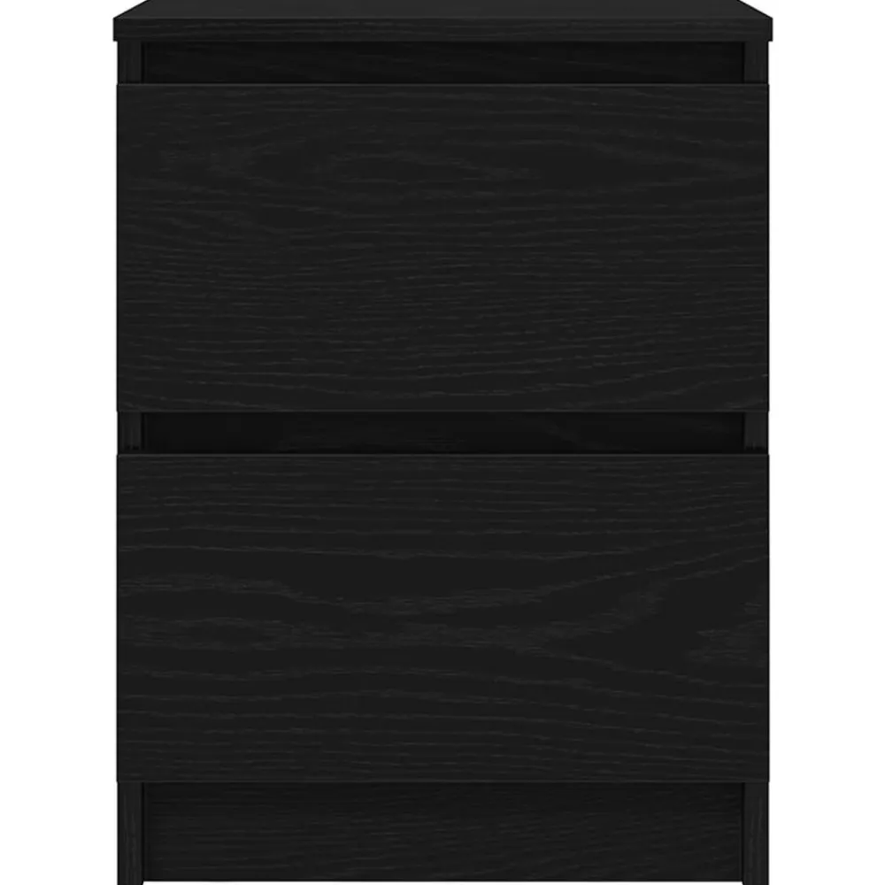 vidaXL Mueble de TV de madera de ingeniería 40x35x54 cm Negro New