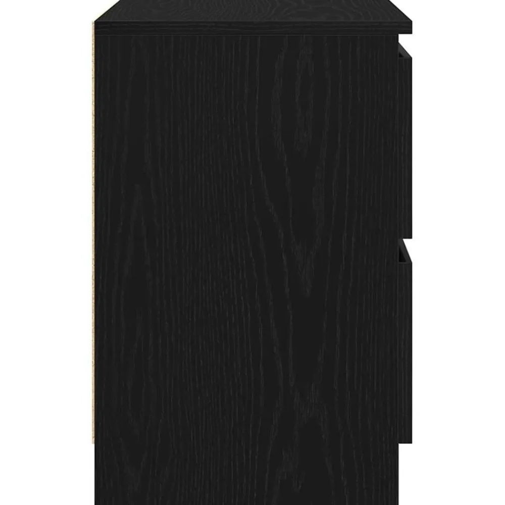 vidaXL Mueble de TV de madera de ingeniería 40x35x54 cm Negro New