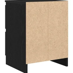 vidaXL Mueble de TV de madera de ingeniería 40x35x54 cm Negro New