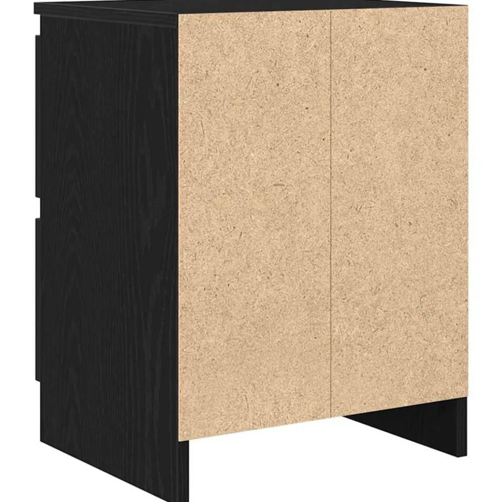 vidaXL Mueble de TV de madera de ingeniería 40x35x54 cm Negro New