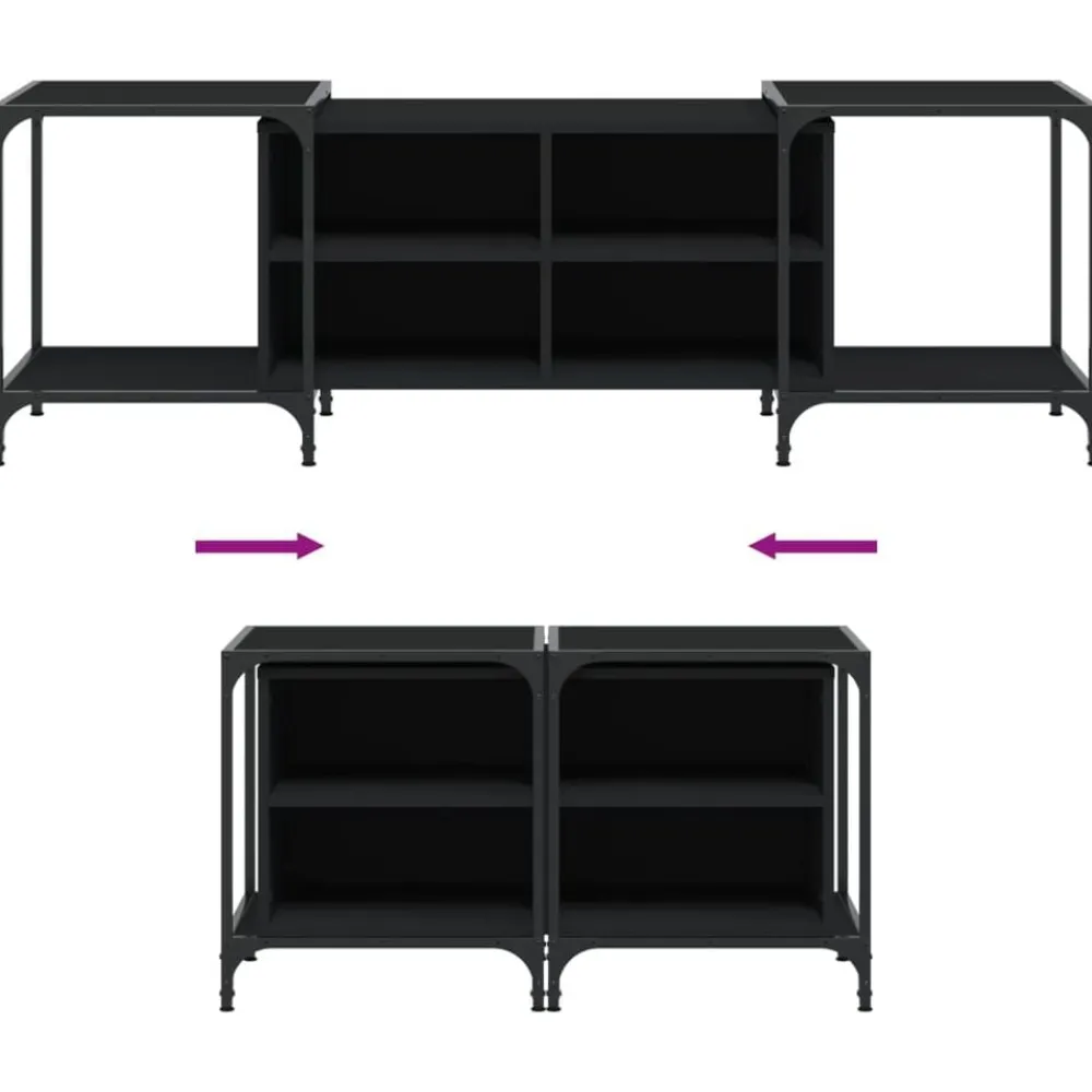 vidaXL Muebles Tv-Mueble de TV de madera de ingeniería 153x37x50 cm