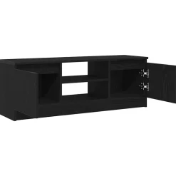 vidaXL Mueble de TV de madera de 102x30x36 cm Roble negro Discount
