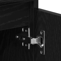vidaXL Mueble de TV de madera de 102x30x36 cm Roble negro Discount