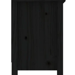 vidaXL Mueble de TV de madera maciza de pino 103x36,5x52 cm Negro Hot