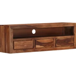 vidaXL Muebles Tv-Mueble de TV de madera maciza de acacia 120x30x40 cm