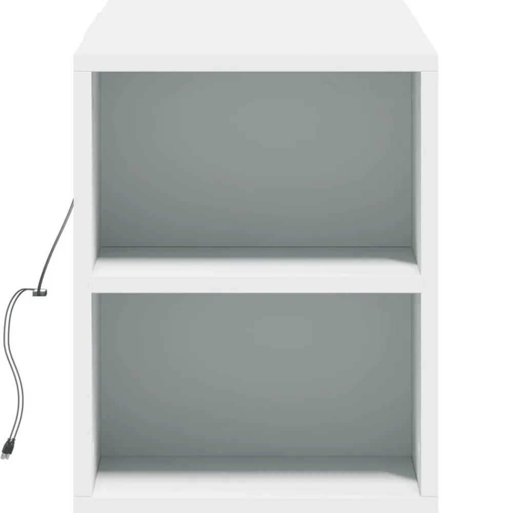 vidaXL Muebles Tv-Mueble de TV de pared con luces LED 135x31x39,5 cm