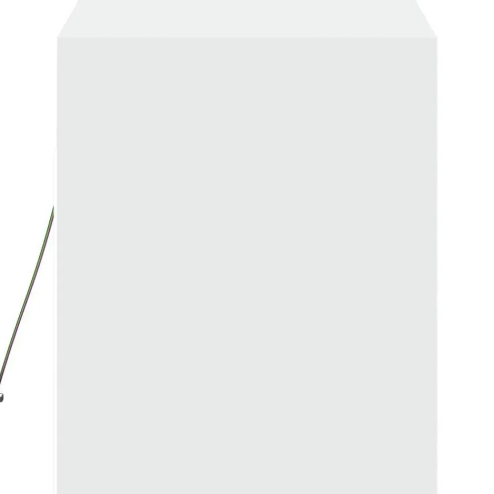 vidaXL Mueble de TV de pared con luces LED 80x31x35 cm Blanco Sale
