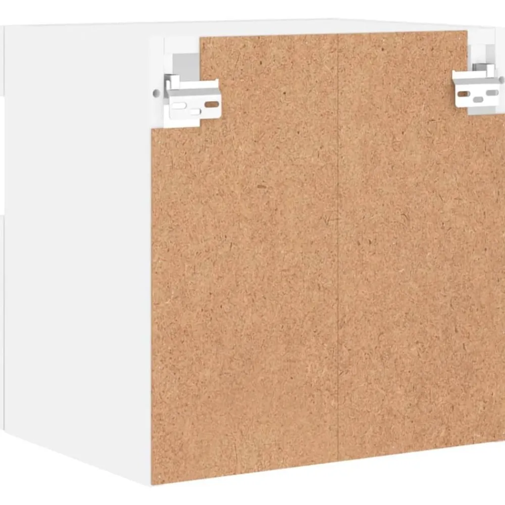vidaXL Mueble de TV de pared con luces LED 40x30x40 cm Blanco Online