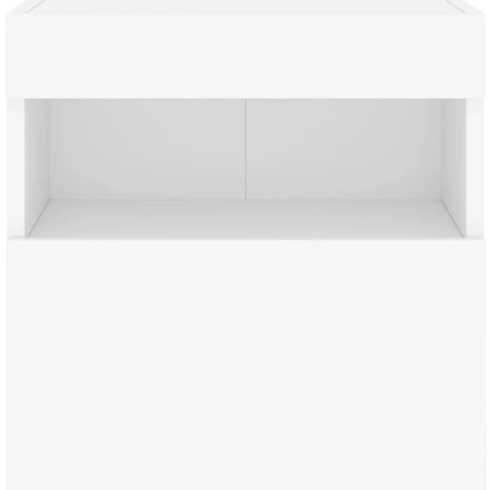 vidaXL Mueble de TV de pared con luces LED 40x30x40 cm Blanco Online