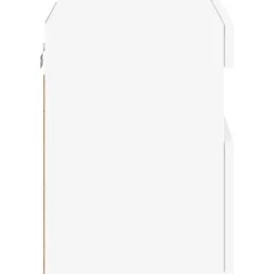 vidaXL Mueble de TV de pared con luces LED 40x30x40 cm Blanco Online