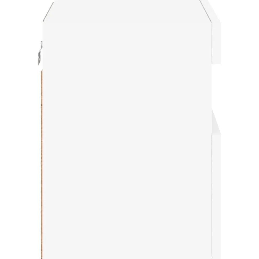 vidaXL Mueble de TV de pared con luces LED 40x30x40 cm Blanco Online