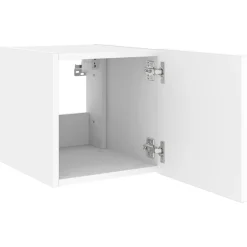 vidaXL Muebles Tv-Mueble de TV de pared con luces LED 30,5x35x30 cm