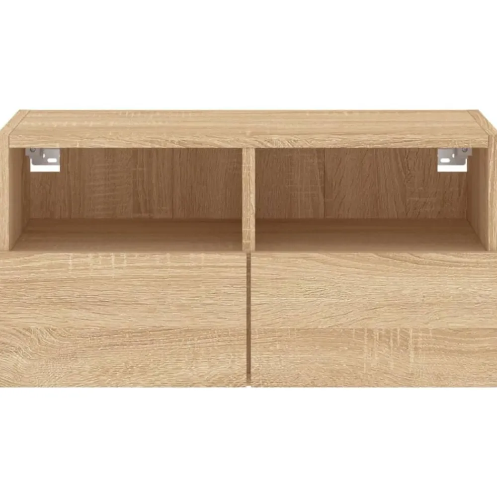 vidaXL Muebles Tv-Mueble de TV de pared madera ingeniería 60x30x30cm