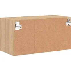 vidaXL Muebles Tv-Mueble de TV de pared madera ingeniería 60x30x30cm