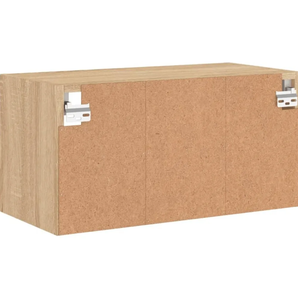 vidaXL Muebles Tv-Mueble de TV de pared madera ingeniería 60x30x30cm