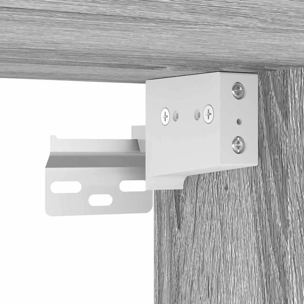 vidaXL Muebles Tv-Mueble de TV de pared con luces LED 30,5x35x30 cm