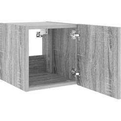 vidaXL Muebles Tv-Mueble de TV de pared con luces LED 30,5x35x30 cm