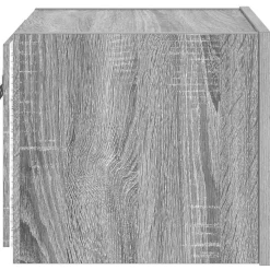 vidaXL Muebles Tv-Mueble de TV de pared con luces LED 30,5x35x30 cm