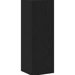 vidaXL Mueble de TV de Pared 3 pcs Madera de ingeniería Roble negro New