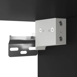 vidaXL Mueble de TV de pared con luces LED 41x31x45 cm Negro Hot