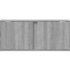 vidaXL Muebles Tv-Mueble de TV de pared con luces LED 80x31x35 cm