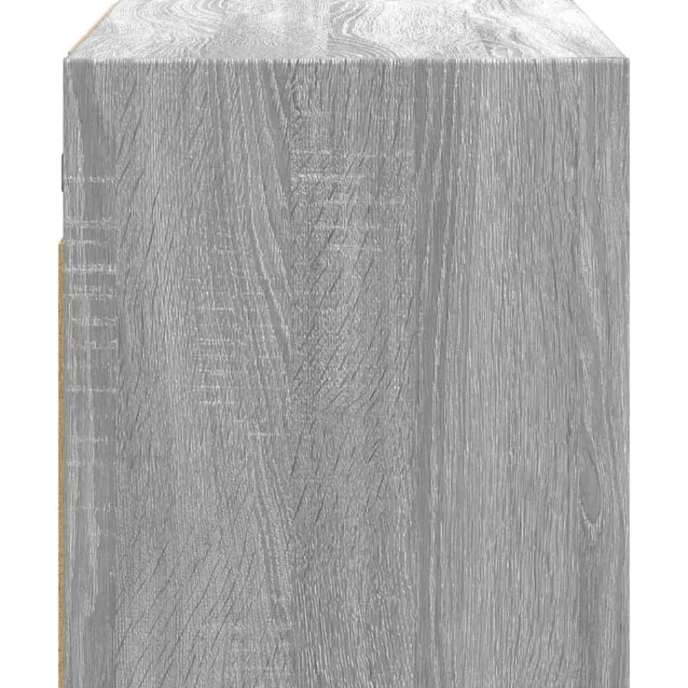 vidaXL Muebles Tv-Mueble de TV de pared con luces LED 80x31x35 cm
