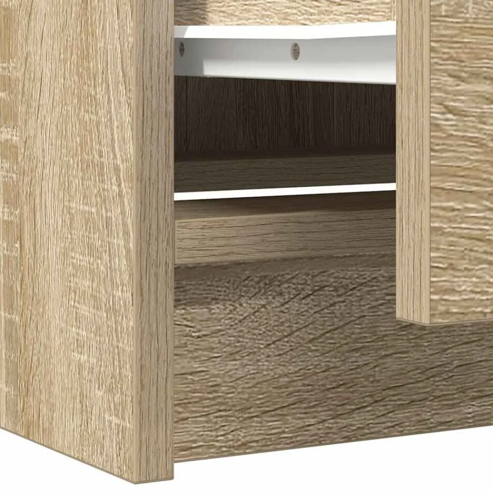 vidaXL Mueble de TV de 40x35x54 cm Madera de ingeniería Roble Sonoma Outlet