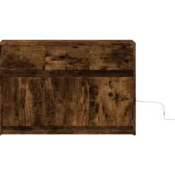 vidaXL Muebles Tv-Mueble de TV LED madera ingeniería 91x34x61 cm