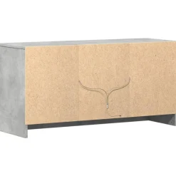 vidaXL Muebles Tv-Mueble de TV LED madera ingeniería gris hormigón 100x34x50 cm