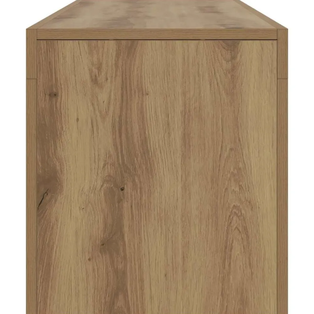 vidaXL Muebles Tv-Mueble de TV luces LED madera 140x36,5x40 cm