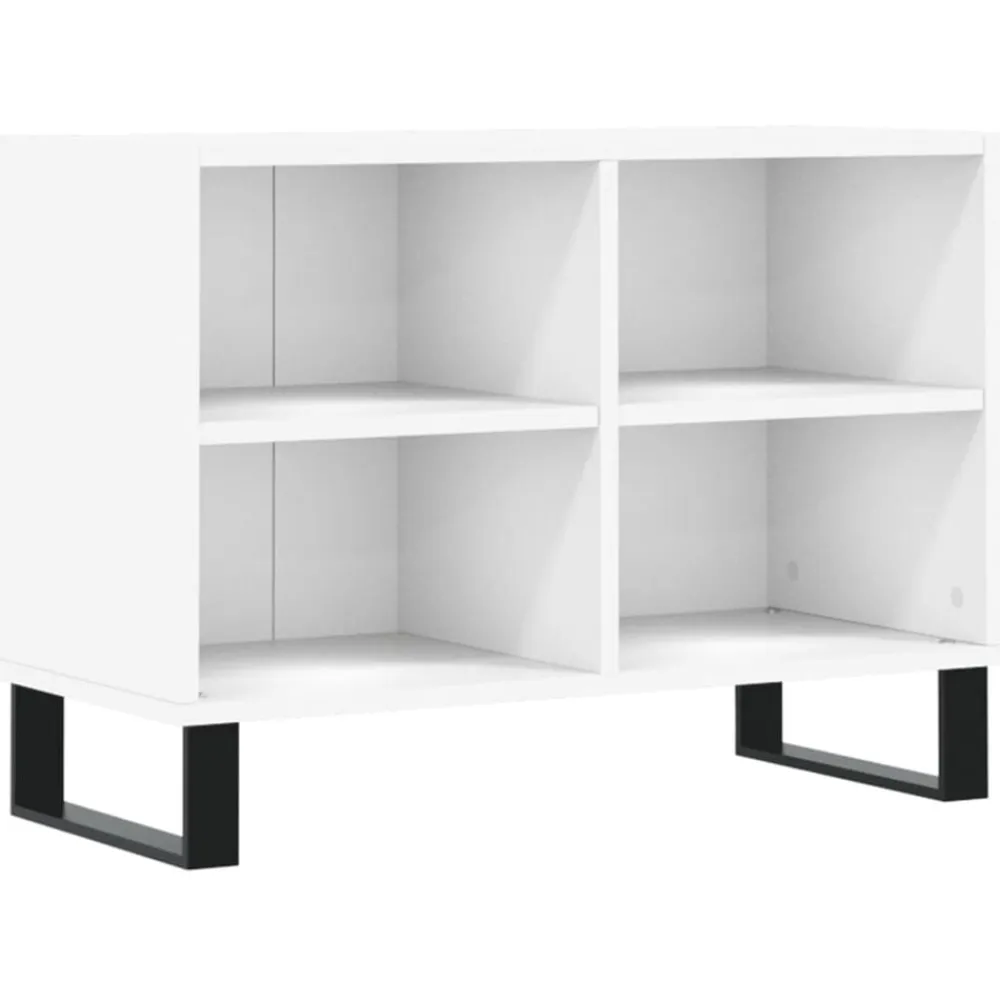 vidaXL Mueble de TV madera de ingeniería 69,5x30x50 cm Blanco