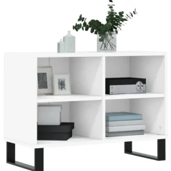 vidaXL Mueble de TV madera de ingeniería 69,5x30x50 cm Blanco