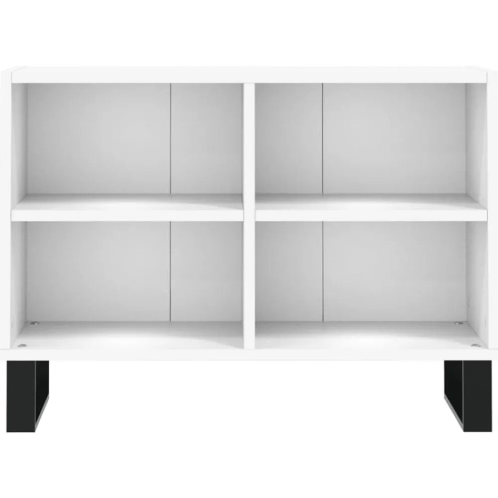 vidaXL Mueble de TV madera de ingeniería 69,5x30x50 cm Blanco