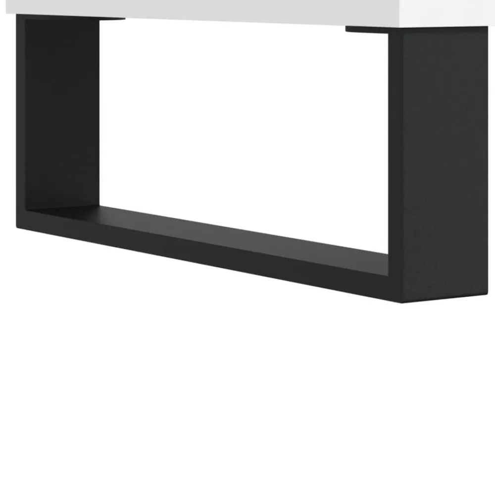 vidaXL Mueble de TV madera de ingeniería 69,5x30x50 cm Blanco