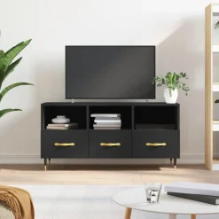 vidaXL Muebles Tv-Mueble de TV madera de ingeniería 102x36x50 cm