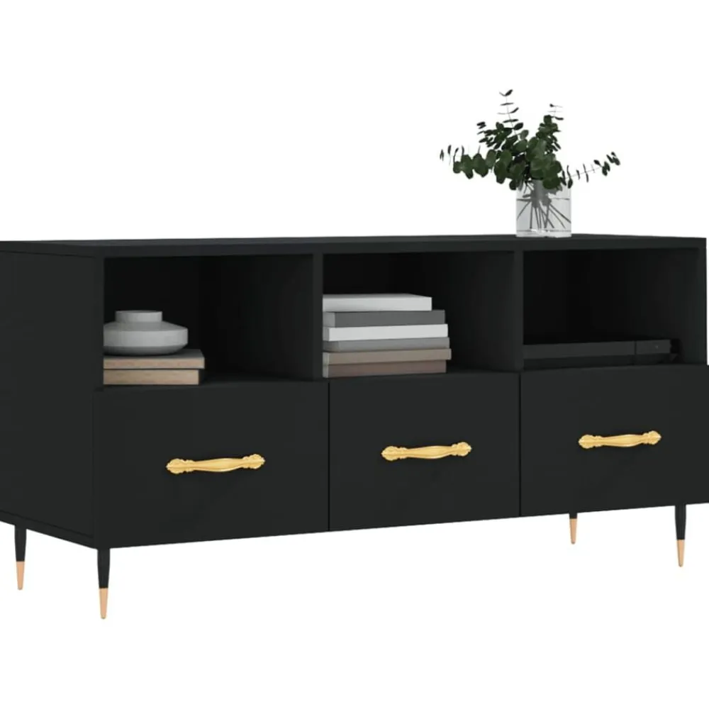 vidaXL Muebles Tv-Mueble de TV madera de ingeniería 102x36x50 cm