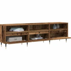 vidaXL Mueble de TV 150 x 30 x 45 cm Madera envejecida Outlet