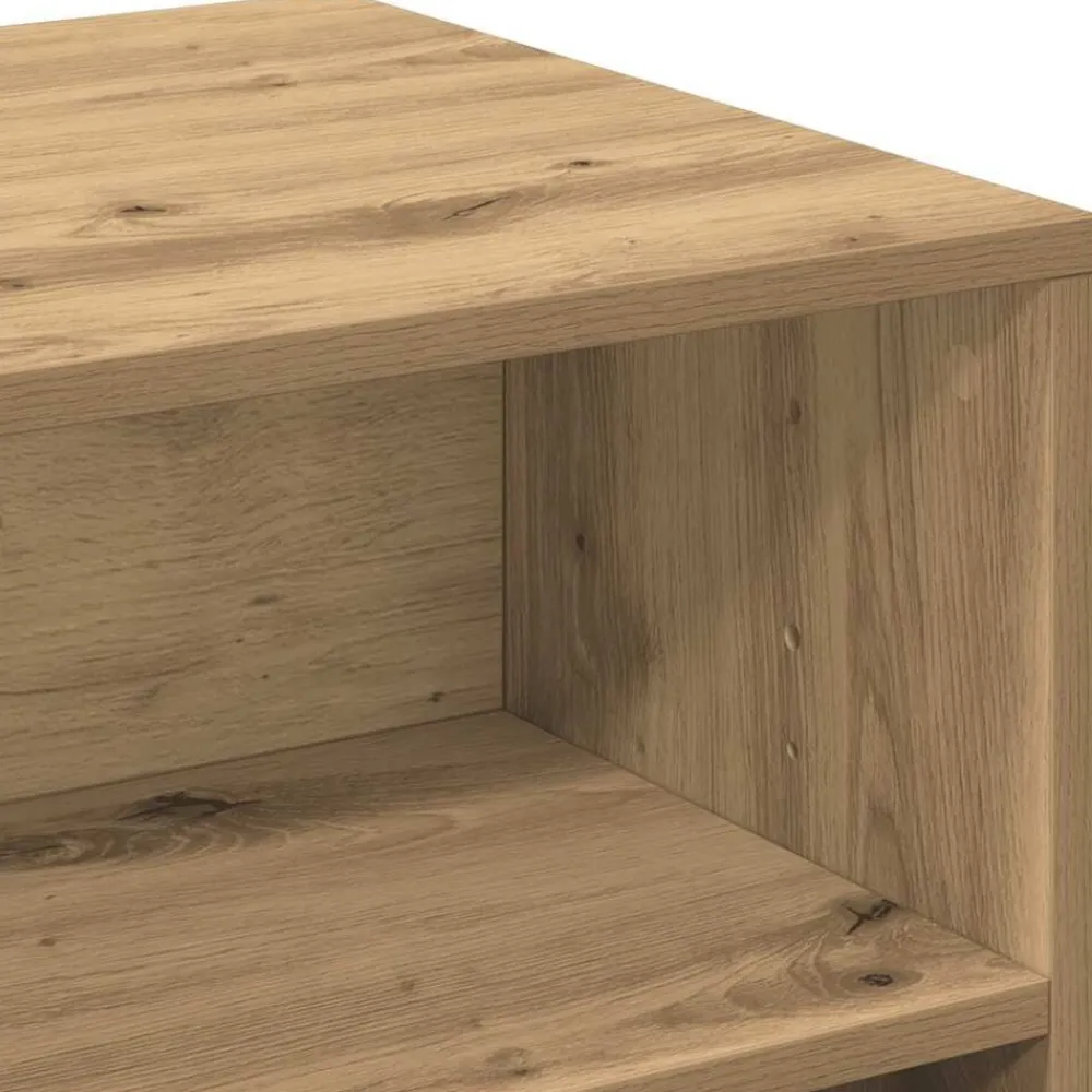 vidaXL Mueble de TV madera de ingeniería roble artesanal 80x40x40 cm Roble artisan New