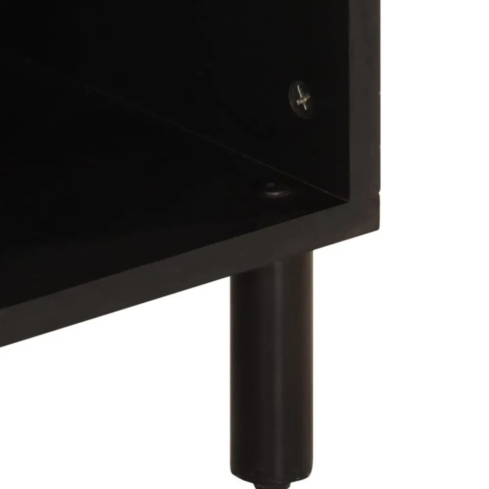 vidaXL Muebles Tv-Mueble de TV madera maciza de acacia 100x33x46 cm