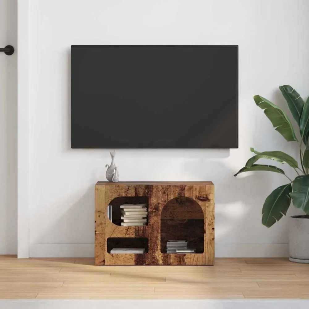 vidaXL Muebles Tv-Mueble de TV Madera vieja 60 x 35 x 40 cm Madera de ingeniería